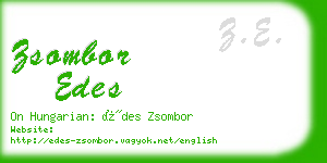 zsombor edes business card